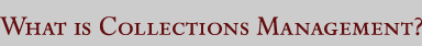 What is Collections Management