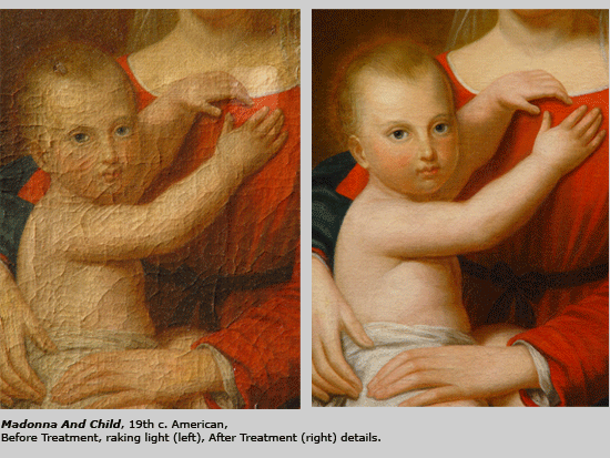 Madonna and Child Restoration